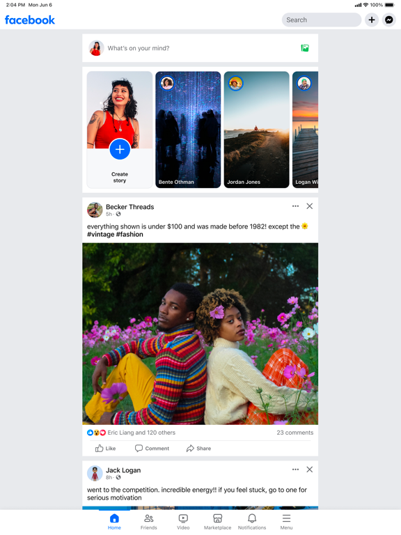 Facebook · 官方 App Store 截图(iPad 版)