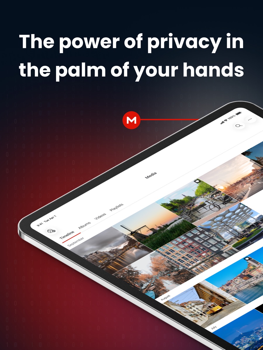 MEGA · 官方 App Store 截图(iPad 版)