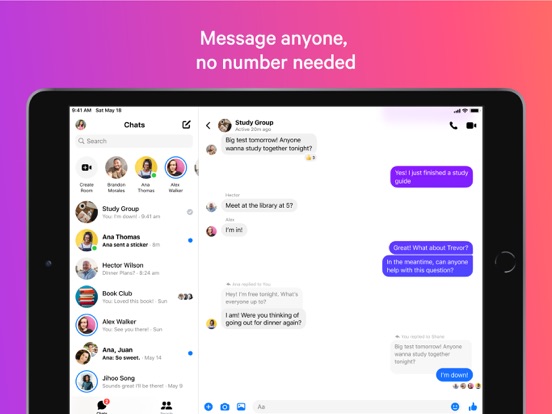 Messenger · 官方 App Store 截图(iPad 版)