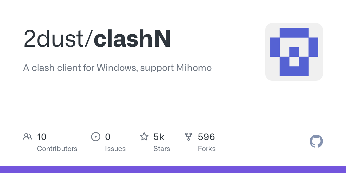 ClashN · 官方项目仓库介绍卡片