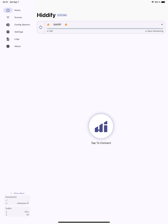 Hiddify · 官方 App Store 截图(iPad 版)