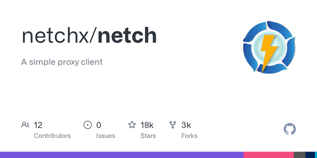 Netch · 官方项目仓库介绍卡片