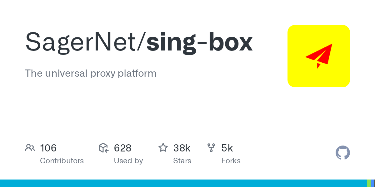 sing-box · 官方项目仓库介绍卡片